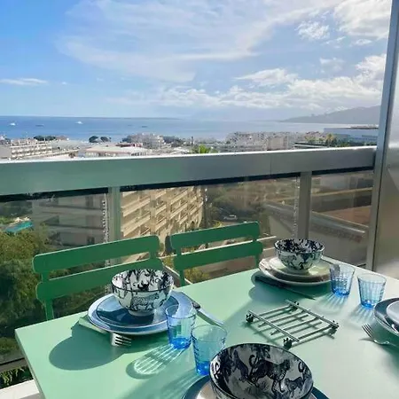 Vue Mer, Climatisation, 10 Min Des Plages Apartment Antibes